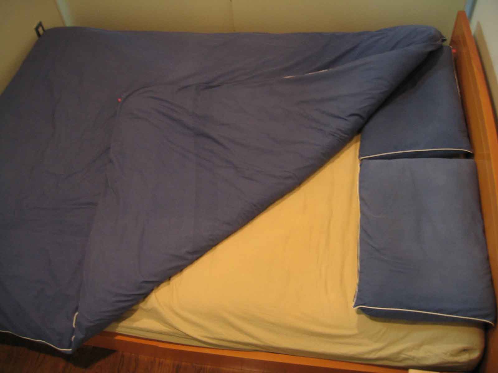 Bed top view